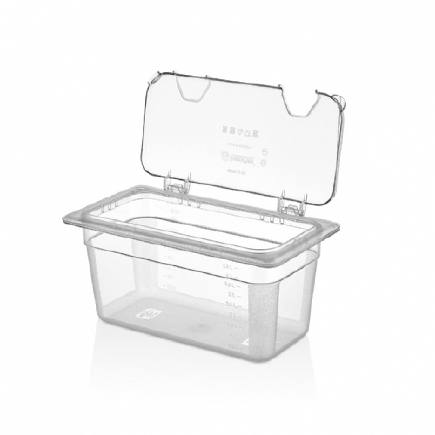 GNPC 1/2 Solid Flip Lid - GNPLM-13 - Clear 13H3