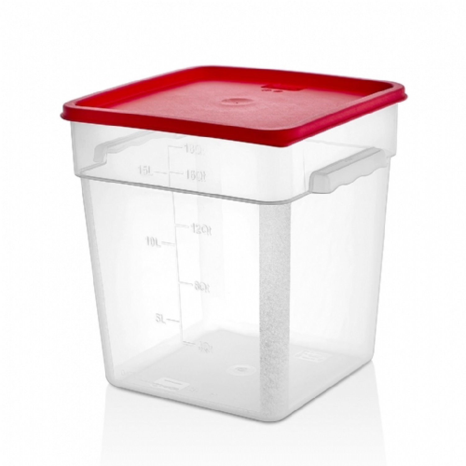 Square Container - GSPP-18 - 17.2 Lt - 581 Oz - Clear 5PXX