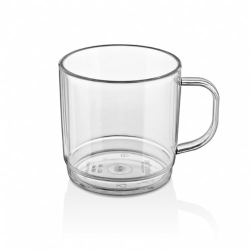 Coffee - Tea Mug PC 300 ml / 10,14 Oz - GC-05 - Clear